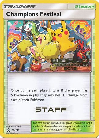 Champions Festival (SM148) (2018 Staff) [Sun & Moon: Black Star Promos] | Dragon's Lair Comics and Fantasy Houston TX