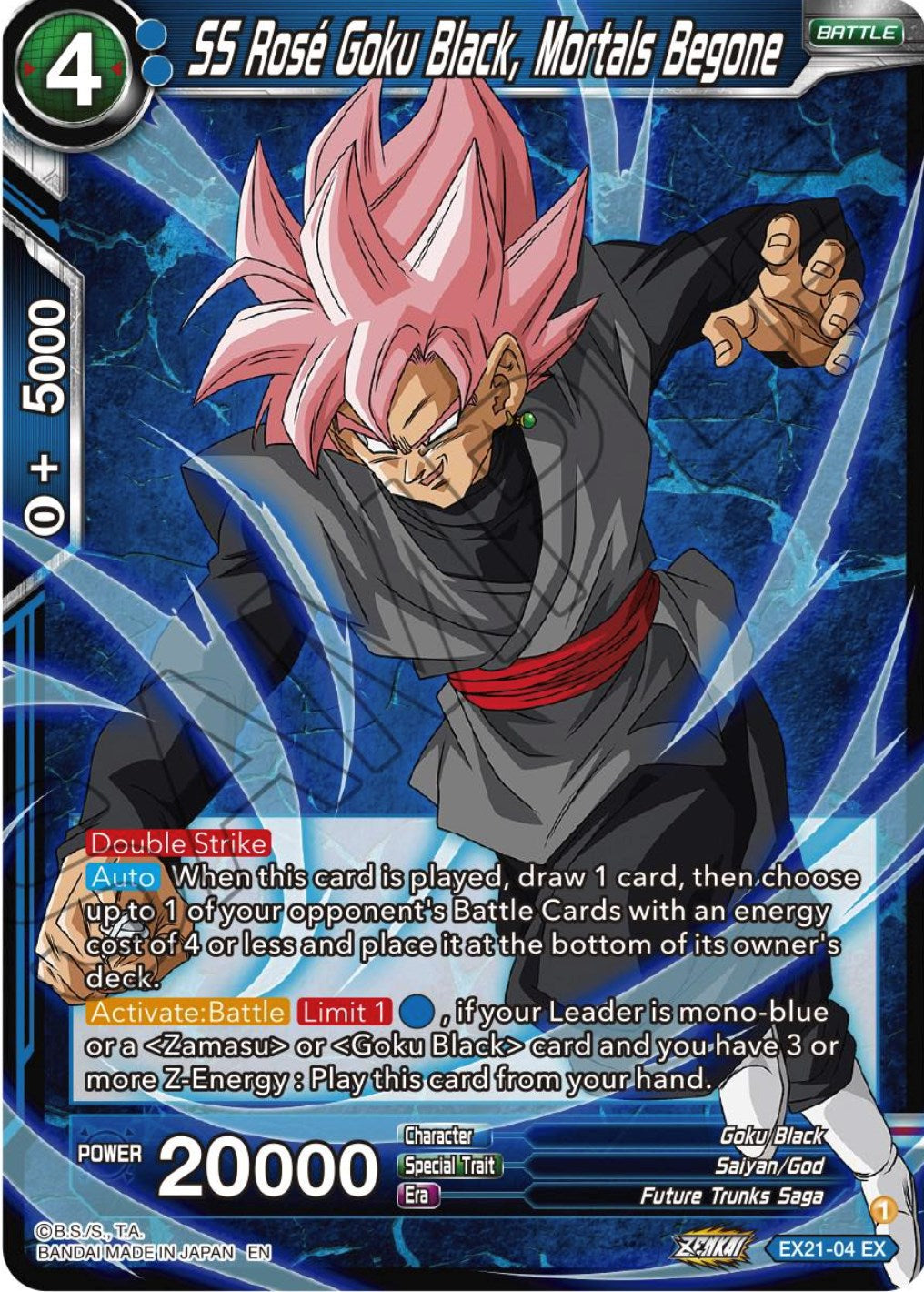 SS Rose Goku Black, Mortals Begone (EX21-04) [5th Anniversary Set] | Dragon's Lair Comics and Fantasy Houston TX