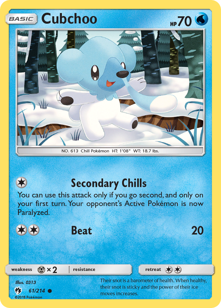 Cubchoo (61/214) [Sun & Moon: Lost Thunder] | Dragon's Lair Comics and Fantasy Houston TX