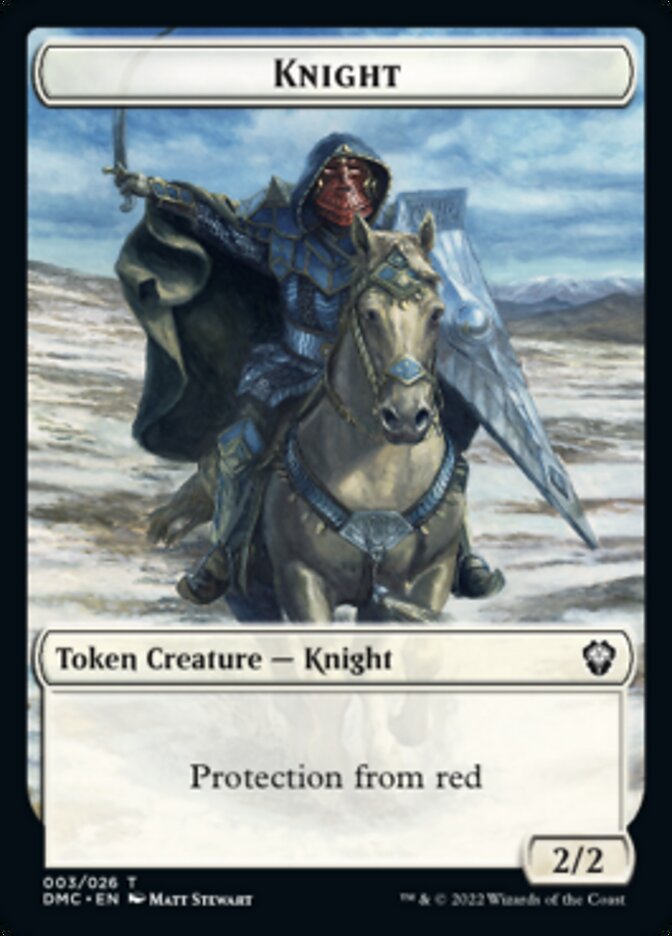 Soldier // Knight Double-Sided Token [Dominaria United Tokens] | Dragon's Lair Comics and Fantasy Houston TX