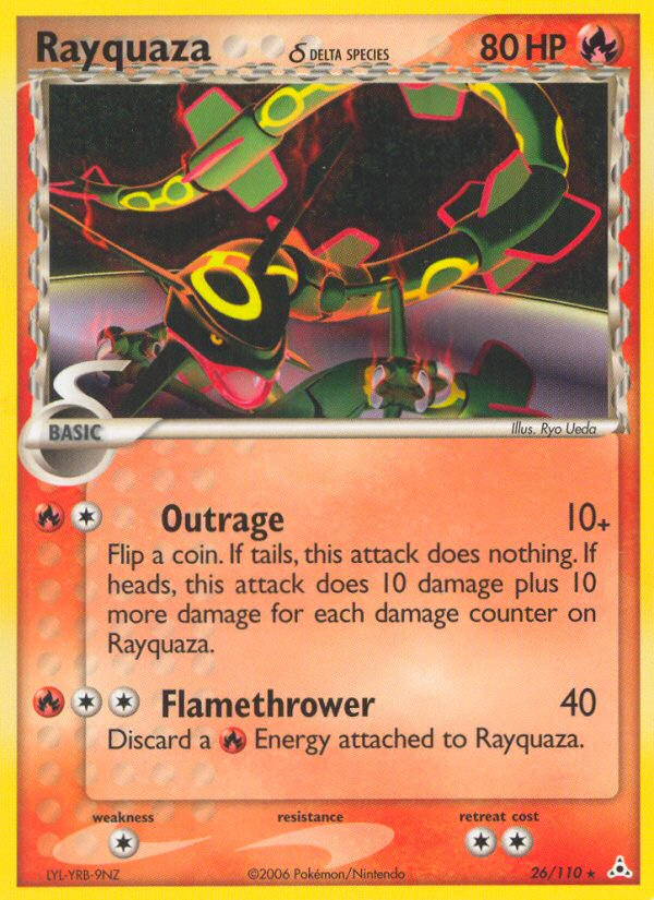 Rayquaza (26/110) (Delta Species) [EX: Holon Phantoms] | Dragon's Lair Comics and Fantasy Houston TX