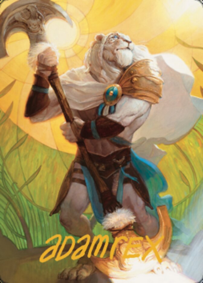 Ajani, Sleeper Agent Art Card (Gold-Stamped Signature) [Dominaria United Art Series] | Dragon's Lair Comics and Fantasy Houston TX