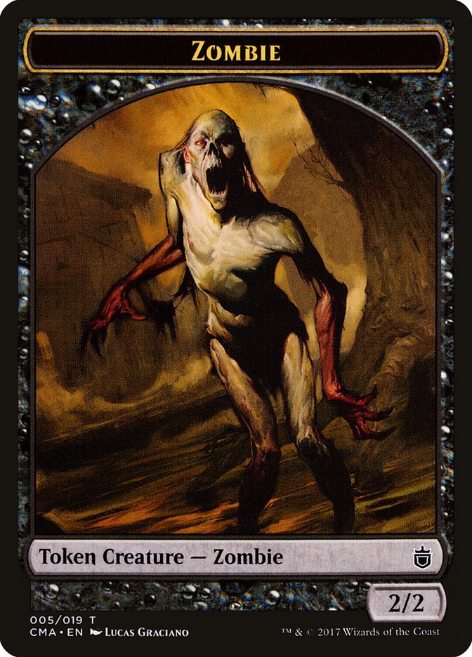 Zombie Token [Commander Anthology Tokens] | Dragon's Lair Comics and Fantasy Houston TX