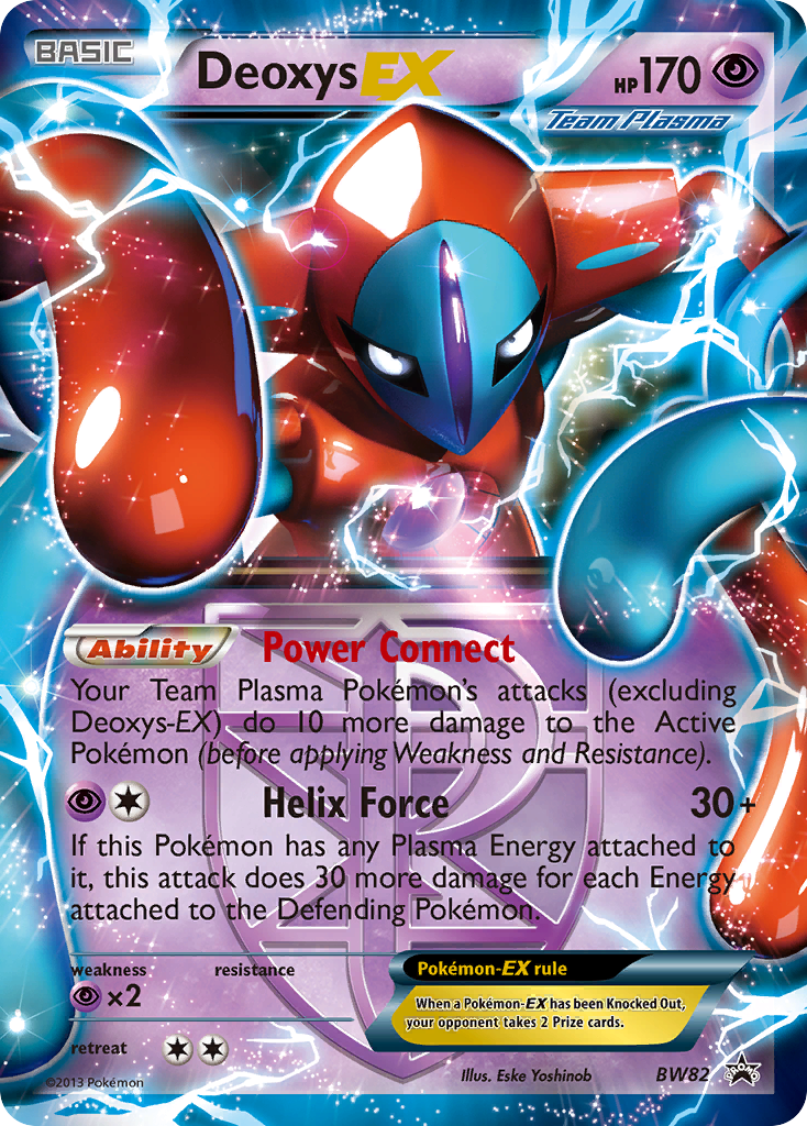 Deoxys EX (BW82) [Black & White: Black Star Promos] | Dragon's Lair Comics and Fantasy Houston TX