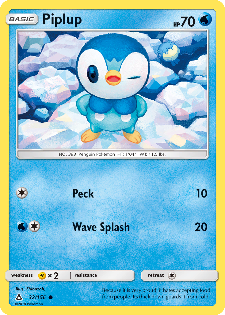 Piplup (32/156) [Sun & Moon: Ultra Prism] | Dragon's Lair Comics and Fantasy Houston TX