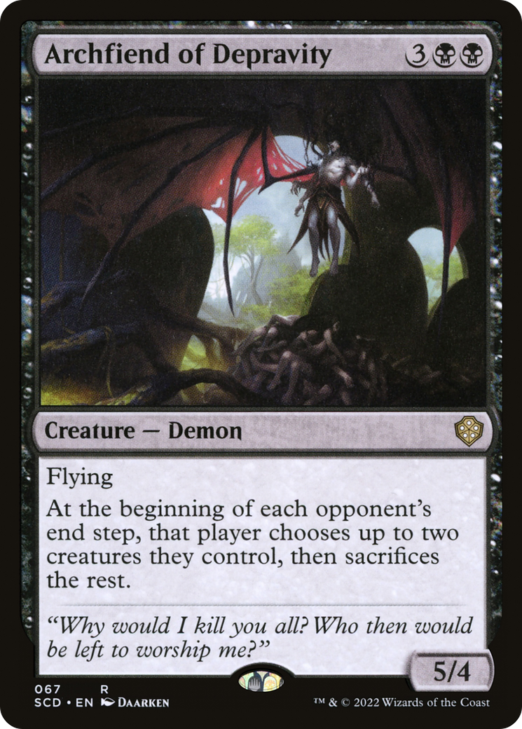 Archfiend of Depravity [Starter Commander Decks] | Dragon's Lair Comics and Fantasy Houston TX