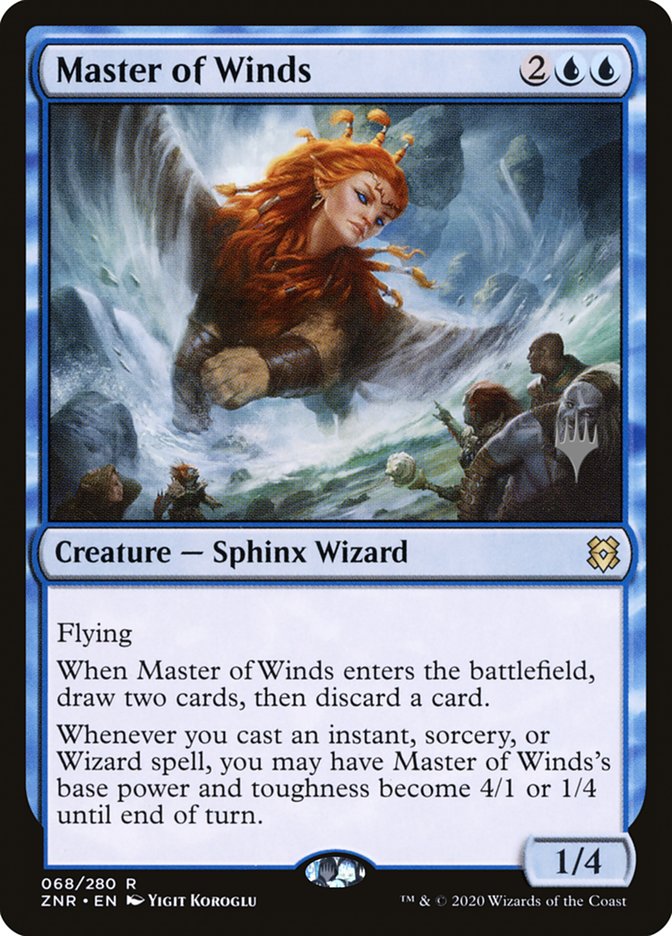 Master of Winds (Promo Pack) [Zendikar Rising Promos] | Dragon's Lair Comics and Fantasy Houston TX