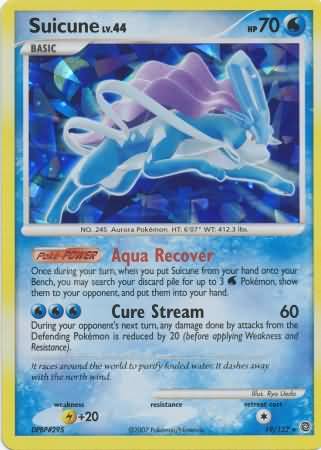 Suicune (19/132) (Cracked Ice Holo) [Diamond & Pearl: Secret Wonders] | Dragon's Lair Comics and Fantasy Houston TX