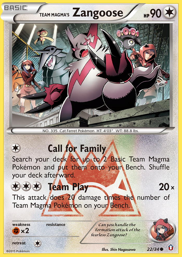 Team Magma's Zangoose (22/34) [XY: Double Crisis] | Dragon's Lair Comics and Fantasy Houston TX