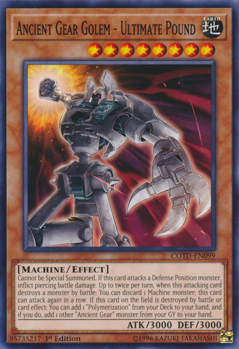 Ancient Gear Golem - Ultimate Pound [COTD-EN099] Common | Dragon's Lair Comics and Fantasy Houston TX