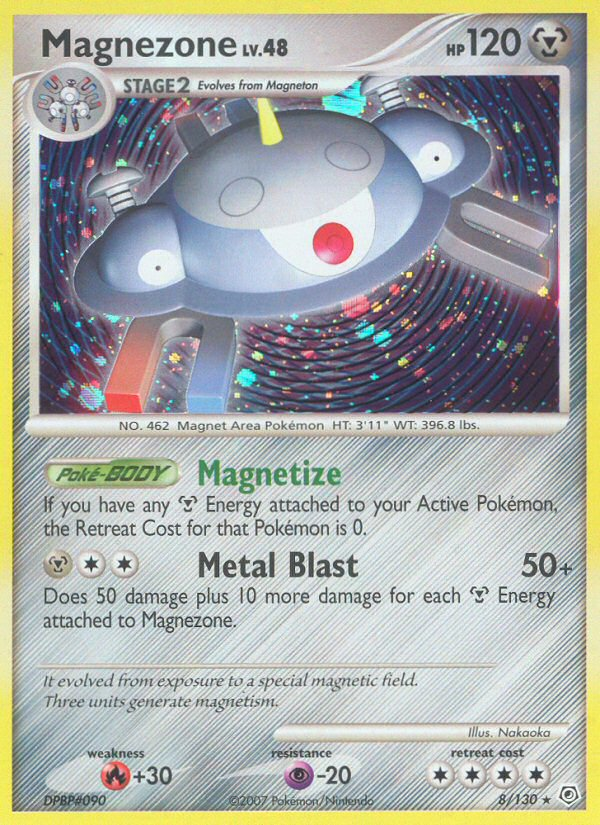 Magnezone (8/130) [Diamond & Pearl: Base Set] | Dragon's Lair Comics and Fantasy Houston TX