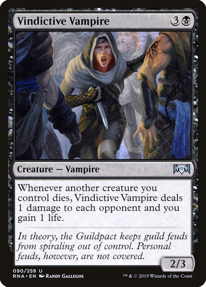 Vindictive Vampire [Ravnica Allegiance] | Dragon's Lair Comics and Fantasy Houston TX