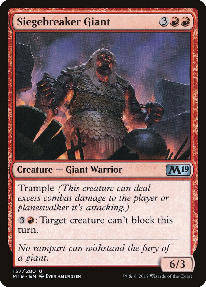 Siegebreaker Giant [Core Set 2019] | Dragon's Lair Comics and Fantasy Houston TX