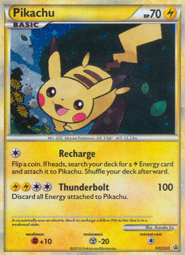 Pikachu (HGSS03) [HeartGold & SoulSilver: Black Star Promos] | Dragon's Lair Comics and Fantasy Houston TX