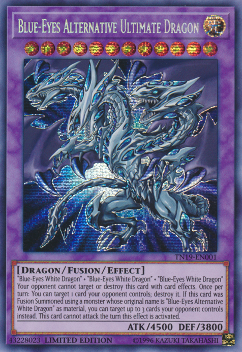 Blue-Eyes Alternative Ultimate Dragon [TN19-EN001] Prismatic Secret Rare | Dragon's Lair Comics and Fantasy Houston TX