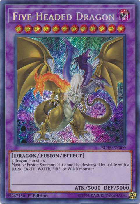 Five-Headed Dragon [BLHR-EN000] Secret Rare | Dragon's Lair Comics and Fantasy Houston TX