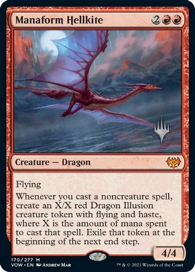 Manaform Hellkite (Promo Pack) [Innistrad: Crimson Vow Promos] | Dragon's Lair Comics and Fantasy Houston TX