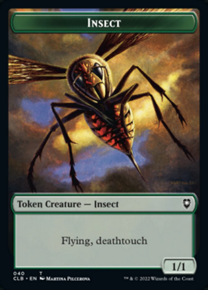 Spider // Insect Double-Sided Token [Commander Legends: Battle for Baldur's Gate Tokens] | Dragon's Lair Comics and Fantasy Houston TX