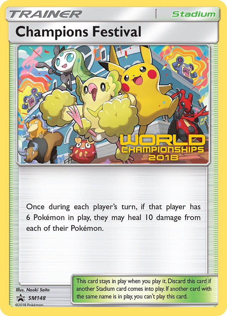 Champions Festival (SM148) (2018 Top Semi Finalist) [Sun & Moon: Black Star Promos] | Dragon's Lair Comics and Fantasy Houston TX