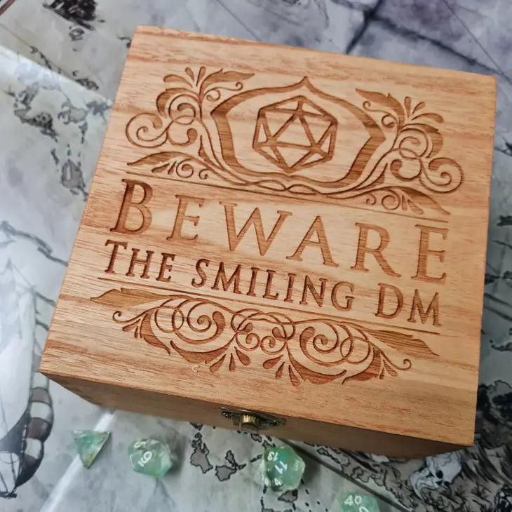 Critit Etched Dice Box Large Square Assorted Styles | Dragon's Lair Comics and Fantasy Houston TX