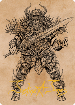 Sarevok, Deathbringer Art Card (Gold-Stamped Signature) [Commander Legends: Battle for Baldur's Gate Art Series] | Dragon's Lair Comics and Fantasy Houston TX