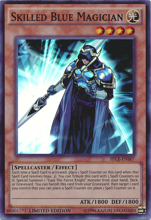 Skilled Blue Magician [SECE-ENS07] Super Rare | Dragon's Lair Comics and Fantasy Houston TX