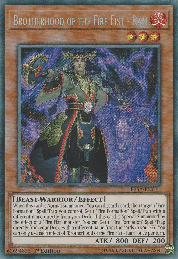 Brotherhood of the Fire Fist - Ram [FIGA-EN011] Secret Rare | Dragon's Lair Comics and Fantasy Houston TX