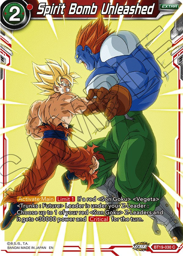 Spirit Bomb Unleashed (BT19-030) [Fighter's Ambition] | Dragon's Lair Comics and Fantasy Houston TX