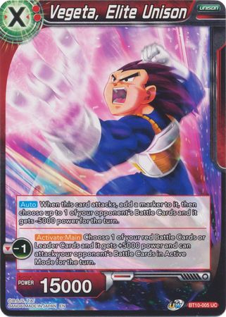 Vegeta, Elite Unison (BT10-005) [Rise of the Unison Warrior 2nd Edition] | Dragon's Lair Comics and Fantasy Houston TX