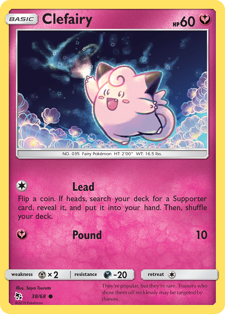 Clefairy (38/68) [Sun & Moon: Hidden Fates] | Dragon's Lair Comics and Fantasy Houston TX