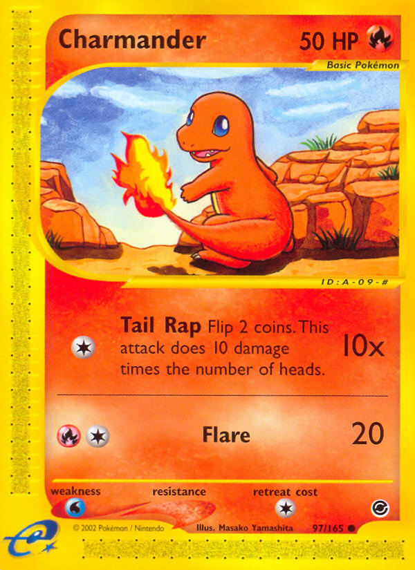 Charmander (97/165) [Expedition: Base Set] | Dragon's Lair Comics and Fantasy Houston TX