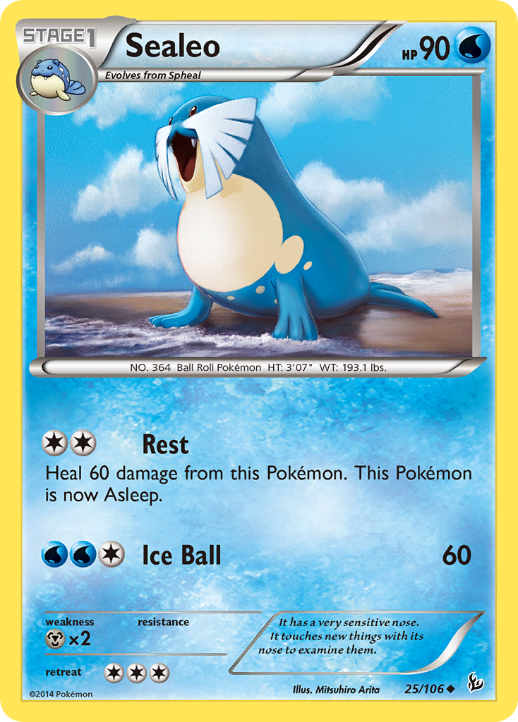 Sealeo (25/106) [XY: Flashfire] | Dragon's Lair Comics and Fantasy Houston TX