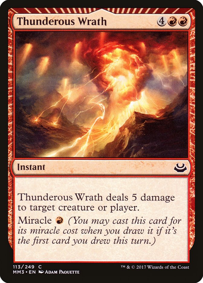 Thunderous Wrath [Modern Masters 2017] | Dragon's Lair Comics and Fantasy Houston TX