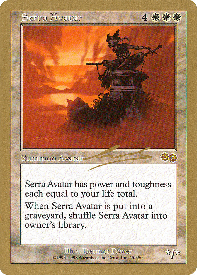 Serra Avatar (Nicolas Labarre) [World Championship Decks 2000] | Dragon's Lair Comics and Fantasy Houston TX