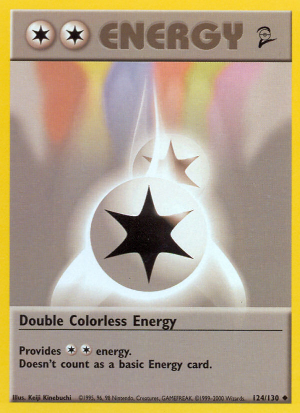 Double Colorless Energy (124/130) [Base Set 2] | Dragon's Lair Comics and Fantasy Houston TX