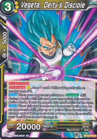 Vegeta, Deity's Disciple (BT12-092) [Vicious Rejuvenation] | Dragon's Lair Comics and Fantasy Houston TX