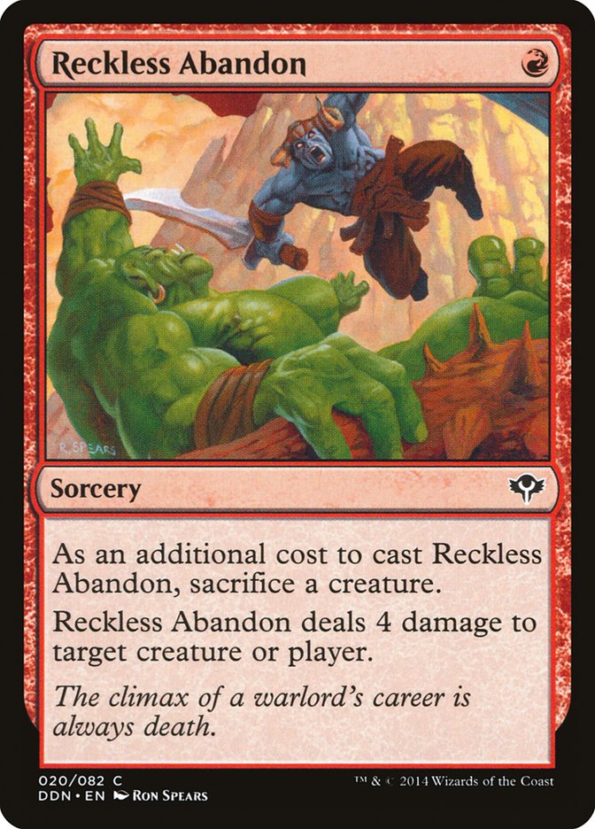 Reckless Abandon [Duel Decks: Speed vs. Cunning] | Dragon's Lair Comics and Fantasy Houston TX