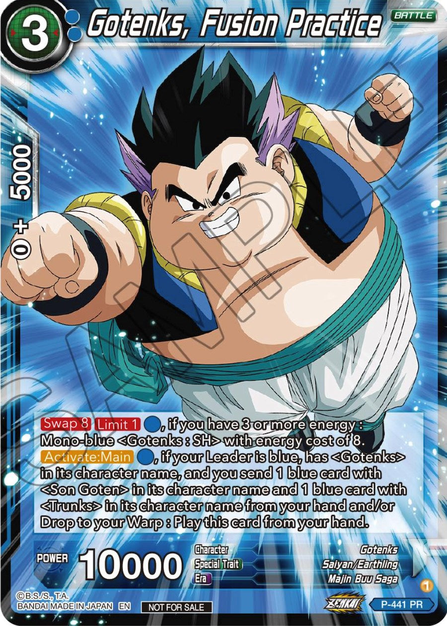 Gotenks, Fusion Practice (Zenkai Series Tournament Pack Vol.2) (P-441) [Tournament Promotion Cards] | Dragon's Lair Comics and Fantasy Houston TX