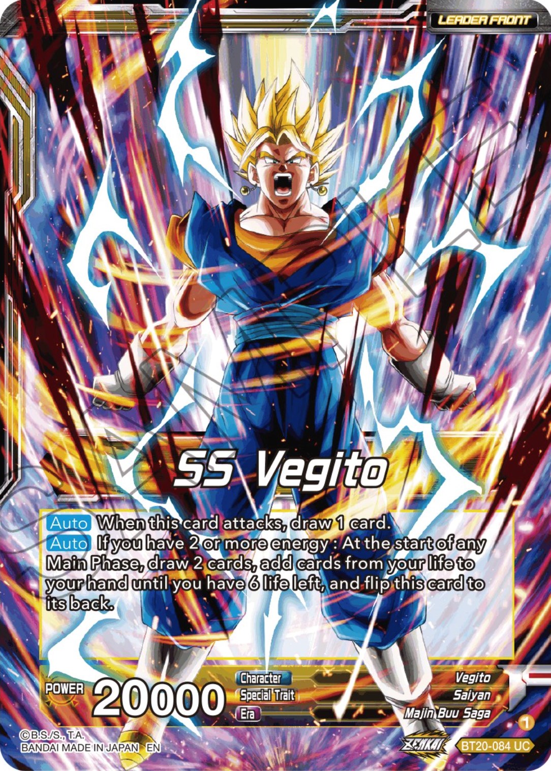 SS Vegito // Son Goku & Vegeta, Path to Victory (BT20-084) [Power Absorbed Prerelease Promos] | Dragon's Lair Comics and Fantasy Houston TX