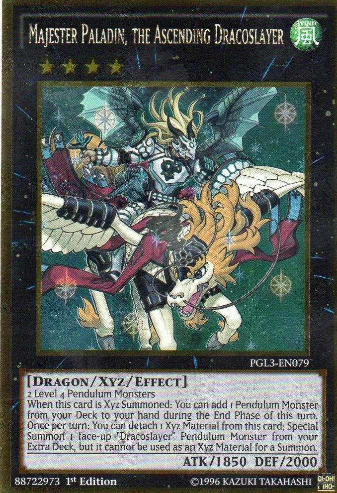 Majester Paladin, the Ascending Dracoslayer [PGL3-EN079] Gold Rare | Dragon's Lair Comics and Fantasy Houston TX