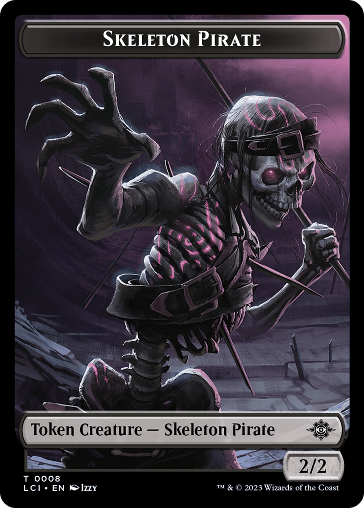 Skeleton Pirate Token [The Lost Caverns of Ixalan Tokens] | Dragon's Lair Comics and Fantasy Houston TX