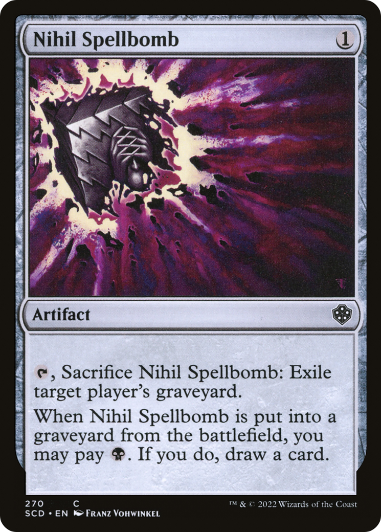 Nihil Spellbomb [Starter Commander Decks] | Dragon's Lair Comics and Fantasy Houston TX