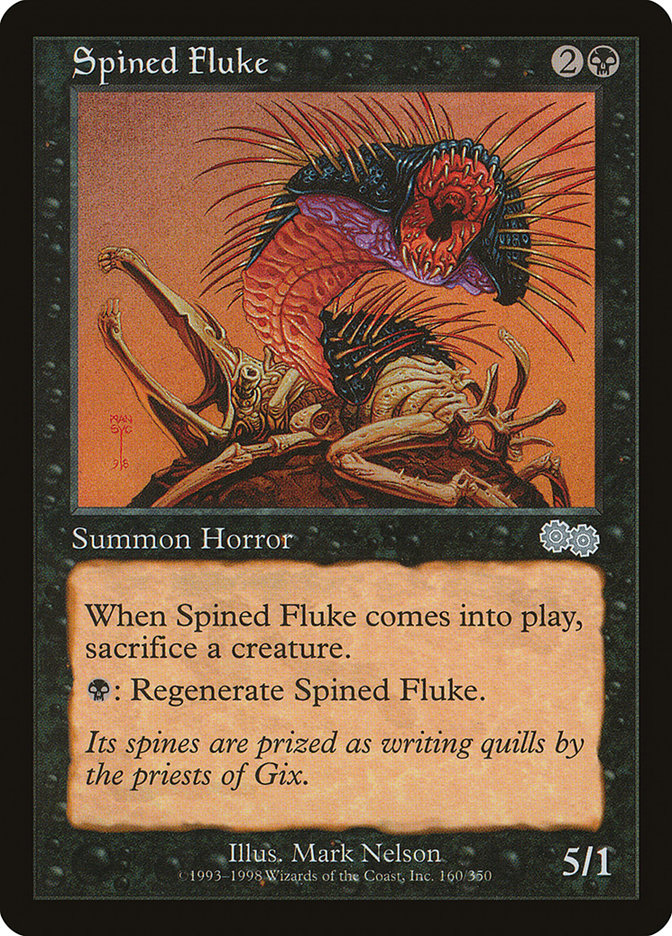 Spined Fluke [Urza's Saga] | Dragon's Lair Comics and Fantasy Houston TX