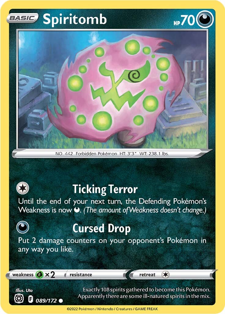 Spiritomb (089/172) [Sword & Shield: Brilliant Stars] | Dragon's Lair Comics and Fantasy Houston TX