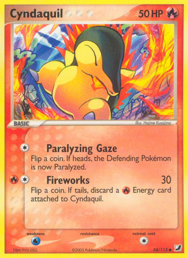 Cyndaquil (54/115) [EX: Unseen Forces] | Dragon's Lair Comics and Fantasy Houston TX