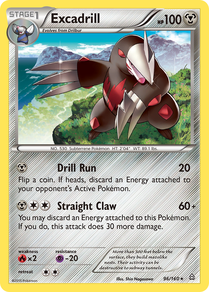 Excadrill (96/160) [XY: Primal Clash] | Dragon's Lair Comics and Fantasy Houston TX