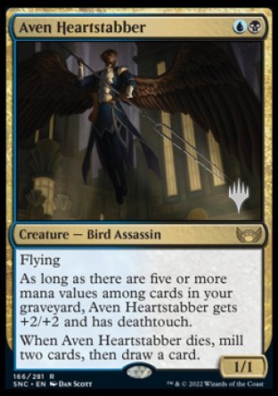 Aven Heartstabber (Promo Pack) [Streets of New Capenna Promos] | Dragon's Lair Comics and Fantasy Houston TX