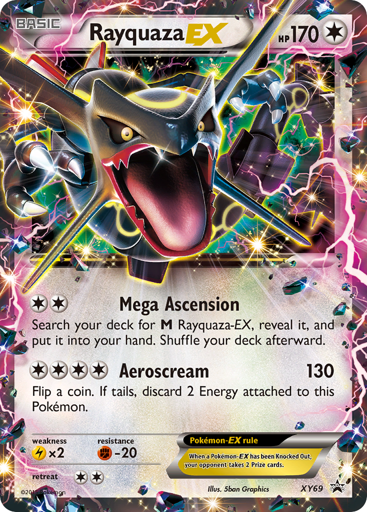 Rayquaza EX (XY69) (Shiny) [XY: Black Star Promos] | Dragon's Lair Comics and Fantasy Houston TX