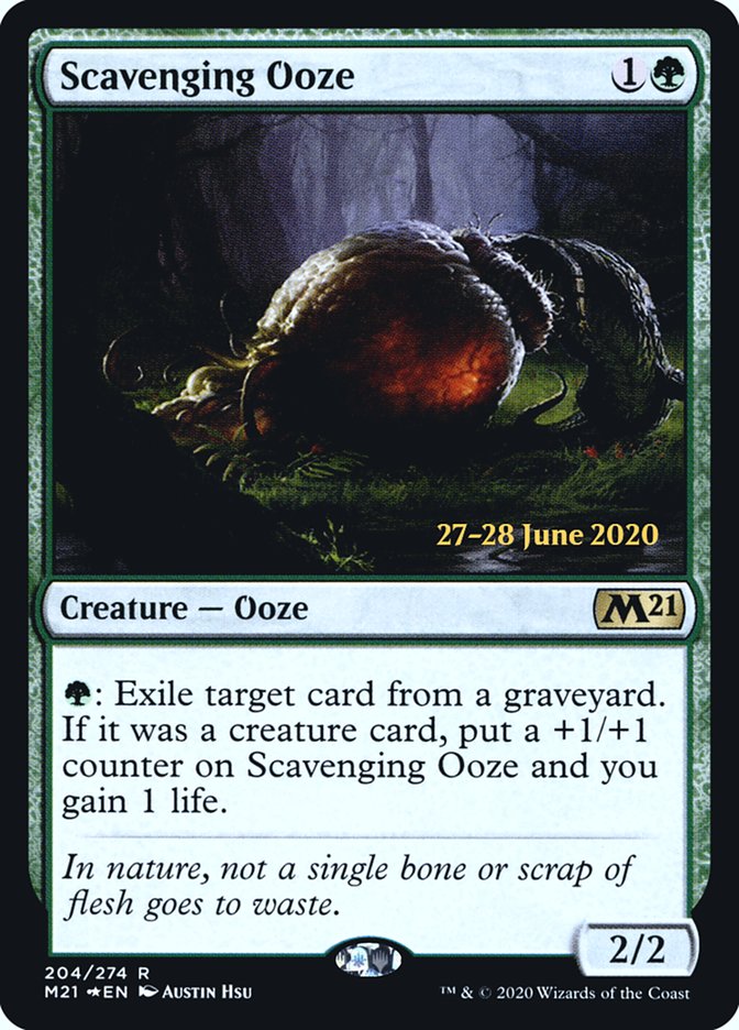 Scavenging Ooze [Core Set 2021 Prerelease Promos] | Dragon's Lair Comics and Fantasy Houston TX