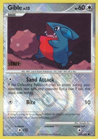 Gible (106/147) (Championship Promo Staff) [Platinum: Supreme Victors] | Dragon's Lair Comics and Fantasy Houston TX